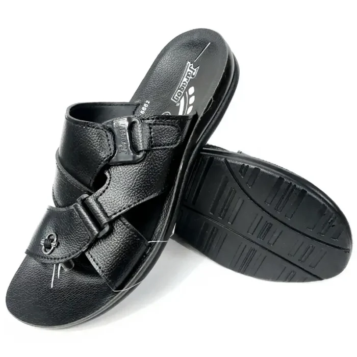 Paragon Comfortable Black Formal Chappal for men - Image 3