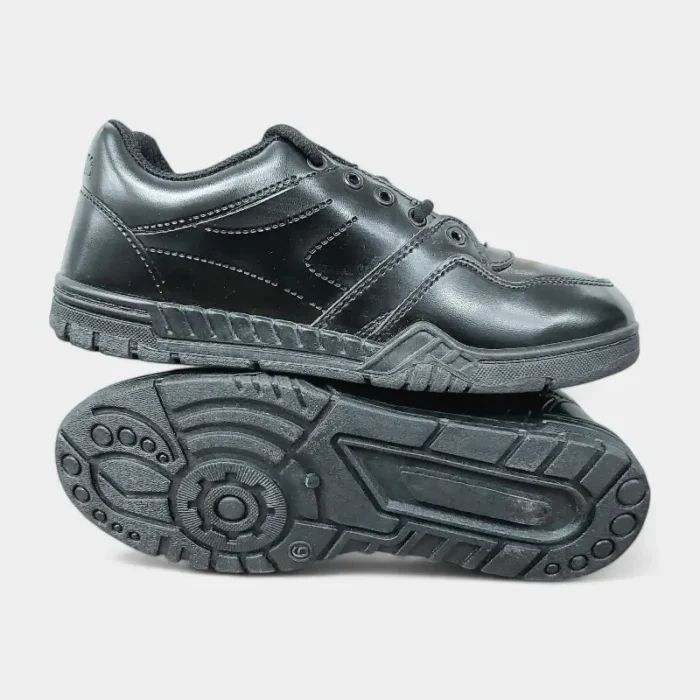 Black School Shoes with lace - Image 2